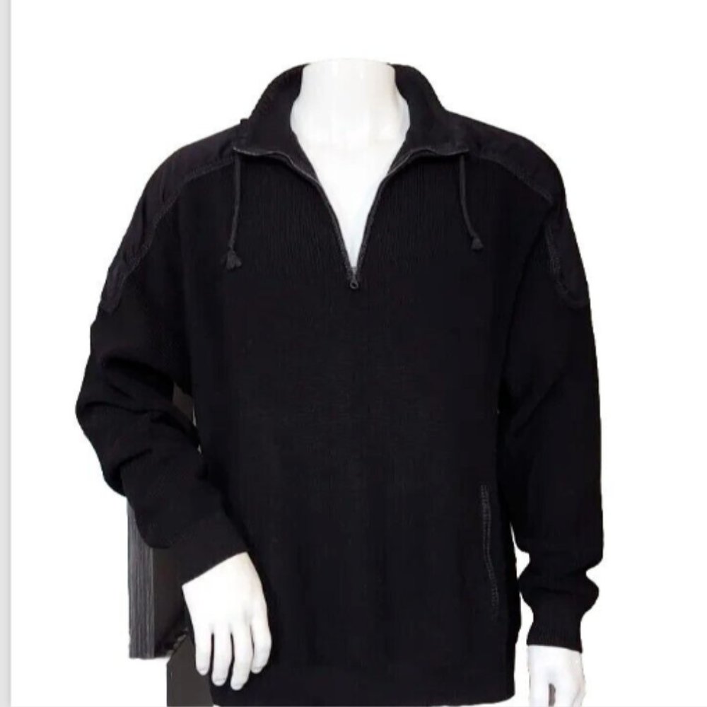 Paul & Shark Yachting 1/4 Zip 100% Wool Knit Sweater Italy